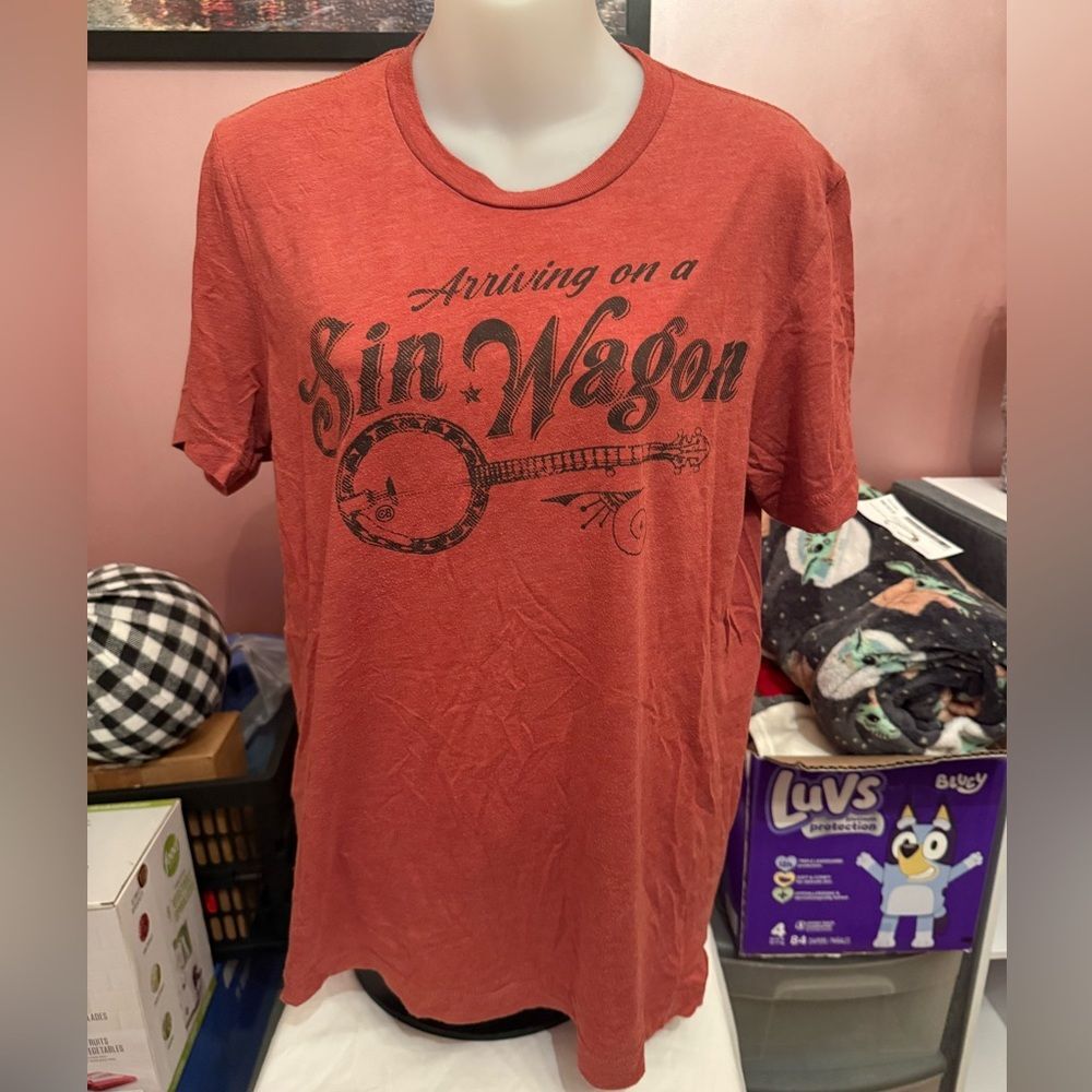 Arriving on a Sin Wagon Tshirt